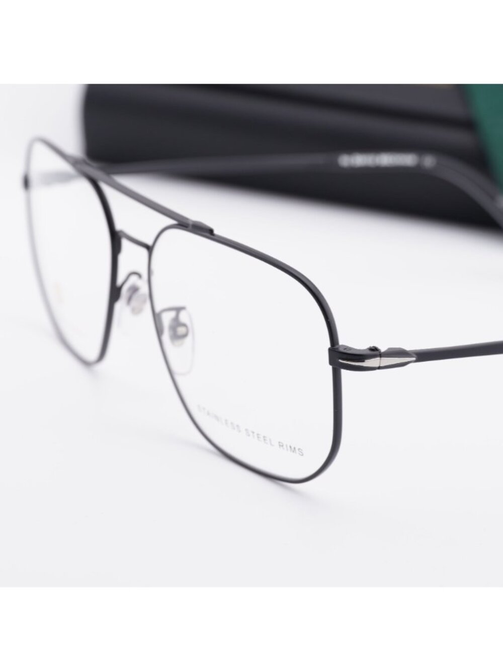 David Beckham DB 1096 0003 00 Aviator Eyeglasses 57mm - Black - Picture 2 of 9